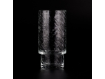 Luxury customized 328ml glass candle jar step glass jars