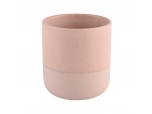 Newly designed home decor pink ceramic candle jar candle container
