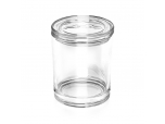 Fabricantes al por mayor de frascos de vela de vidrio transparente con tapas