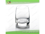 Hot stemless cocktail glass with white decl printi