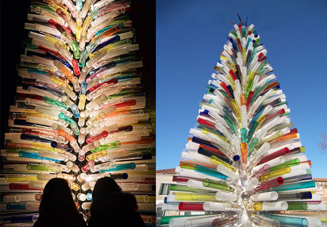 glass Christmas tree