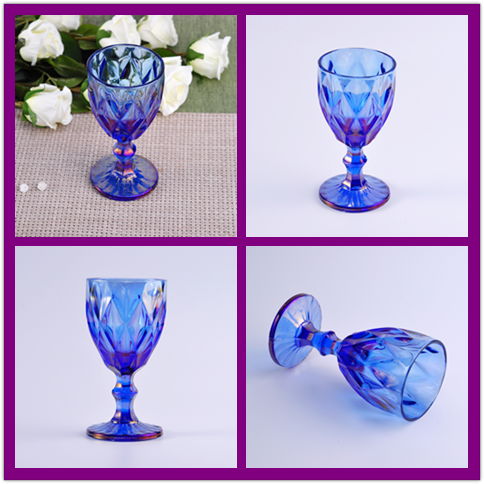 New Dazzling Iron Plating Glass Candle holders