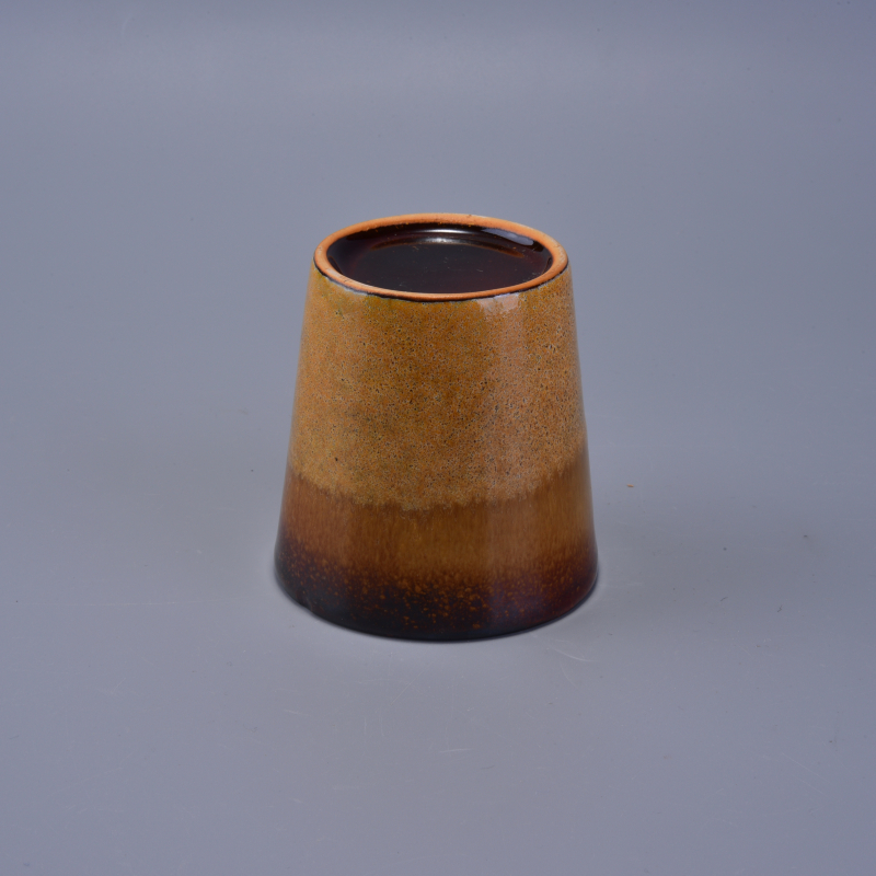 Trasmulation candle holder wholesale cup ceramic glazed cpu scrap