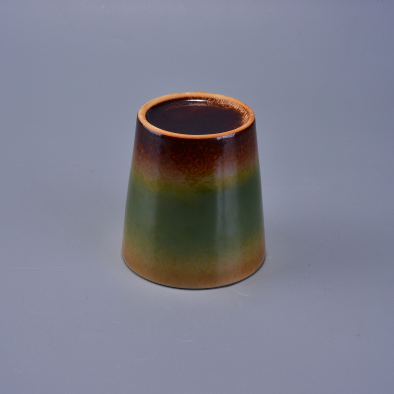 Ceramic glazed candle holder wholesale 