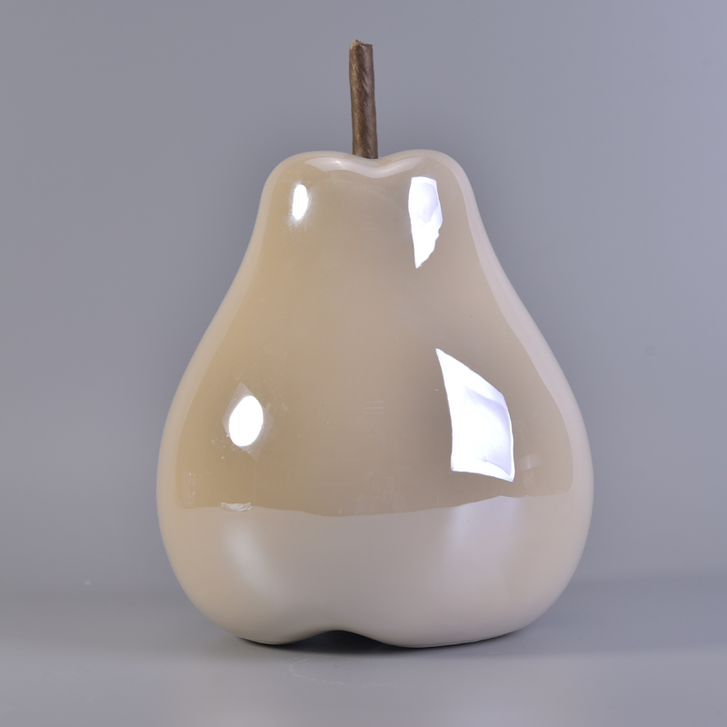 Glazed ceramic gifts wholesae pear home decor