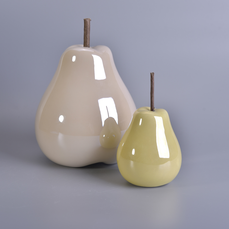 Glazed ceramic gifts wholesae pear home decor