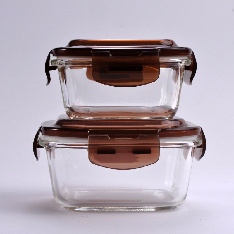 with lid bowl glass wholessale container food 