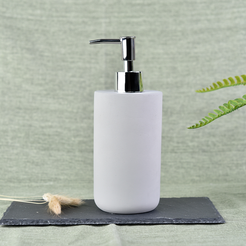 Concrete lotion pump bottle bathroom ware