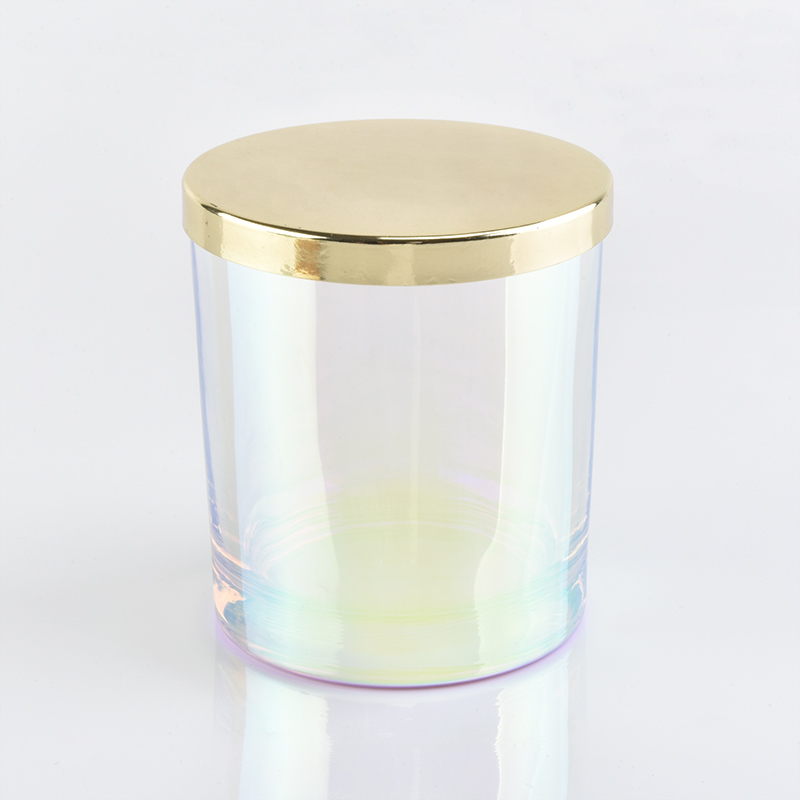 6oz 8oz 10oz iridescent Glass Candle Jars