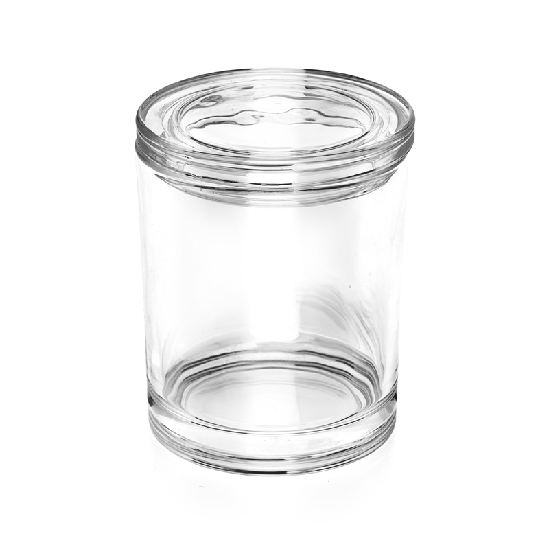 Wholesale manufacturers of clear glass candle jars with lids