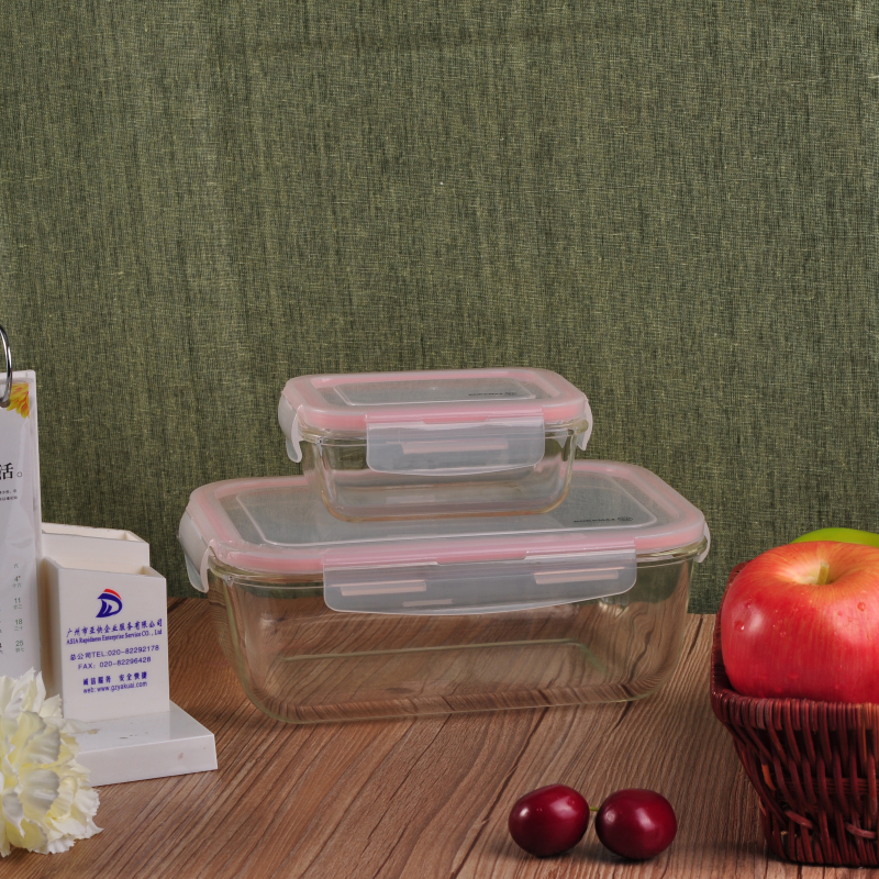 Glass food containers