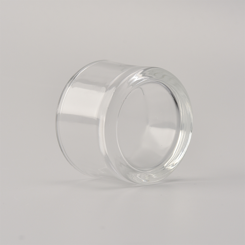 Round clear jars tealight candle holder