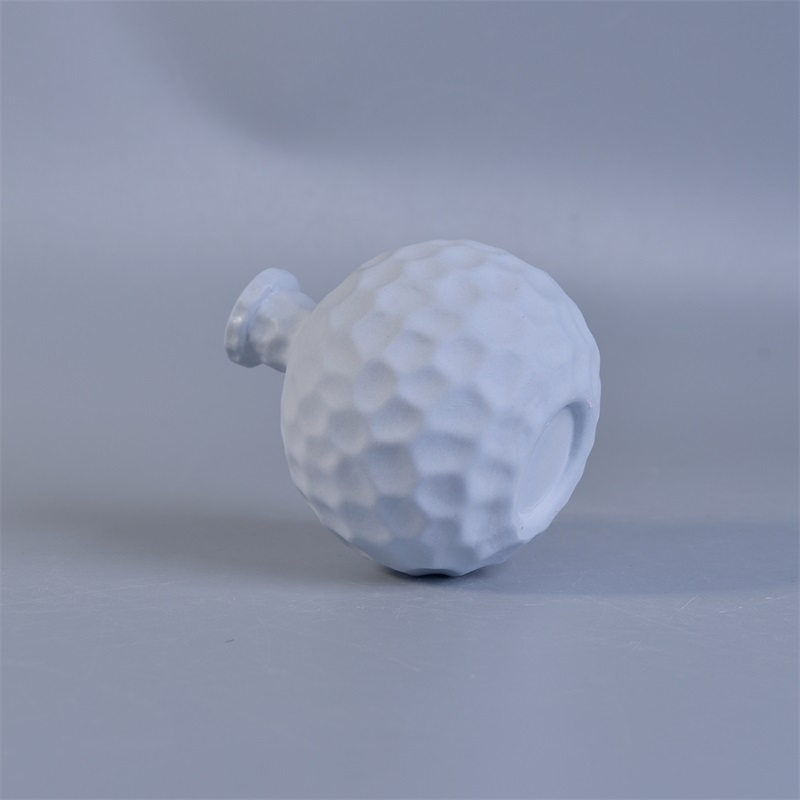 Matte blue ceramic diffuse bottle for aroma