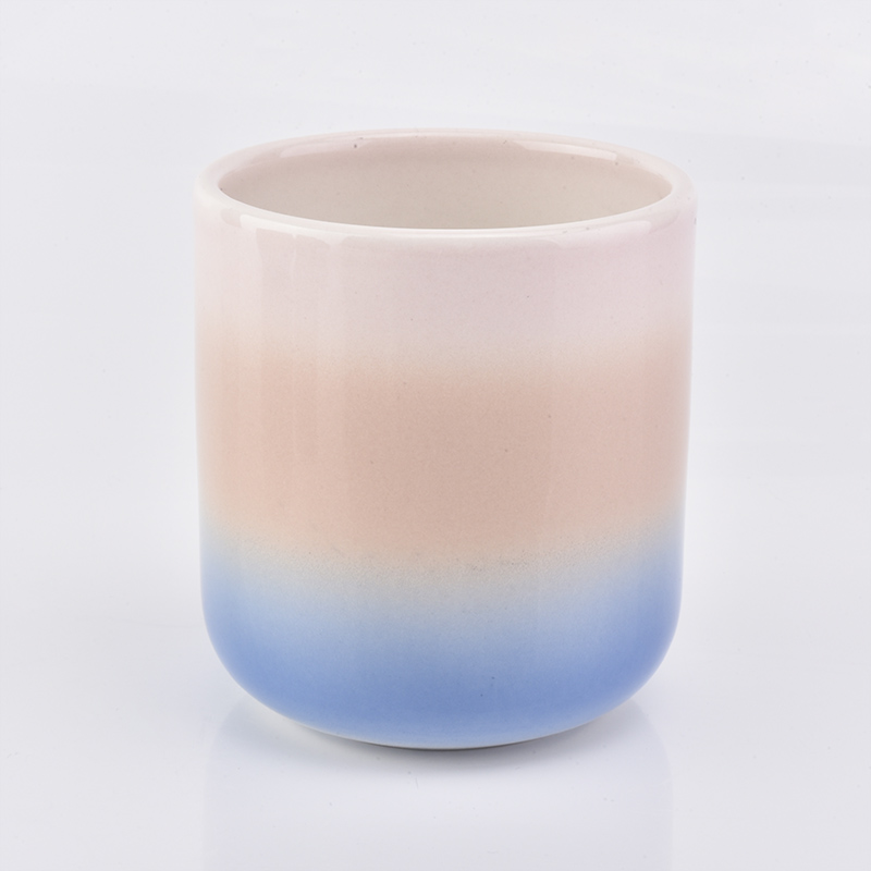 Colorful glazing ceramic candle holders wholesale