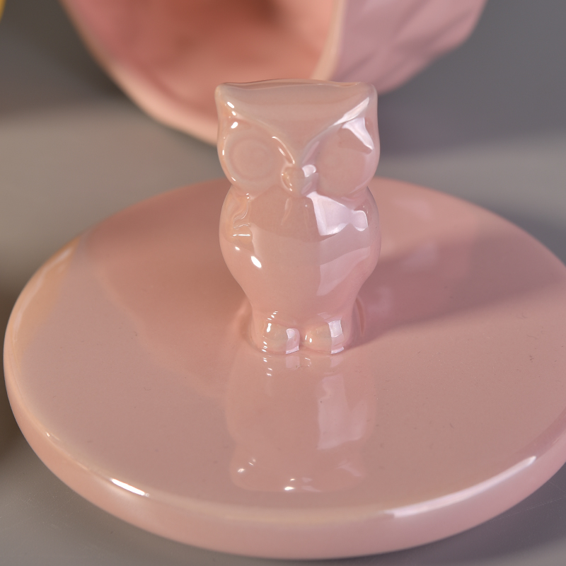 luster pink ceramic candle container with lid luster pink ceramic candle container with lid