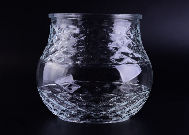 1300ml round glass candy jar hold-up vessel