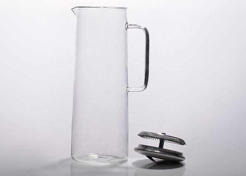 Helicopter glass jug with lid 