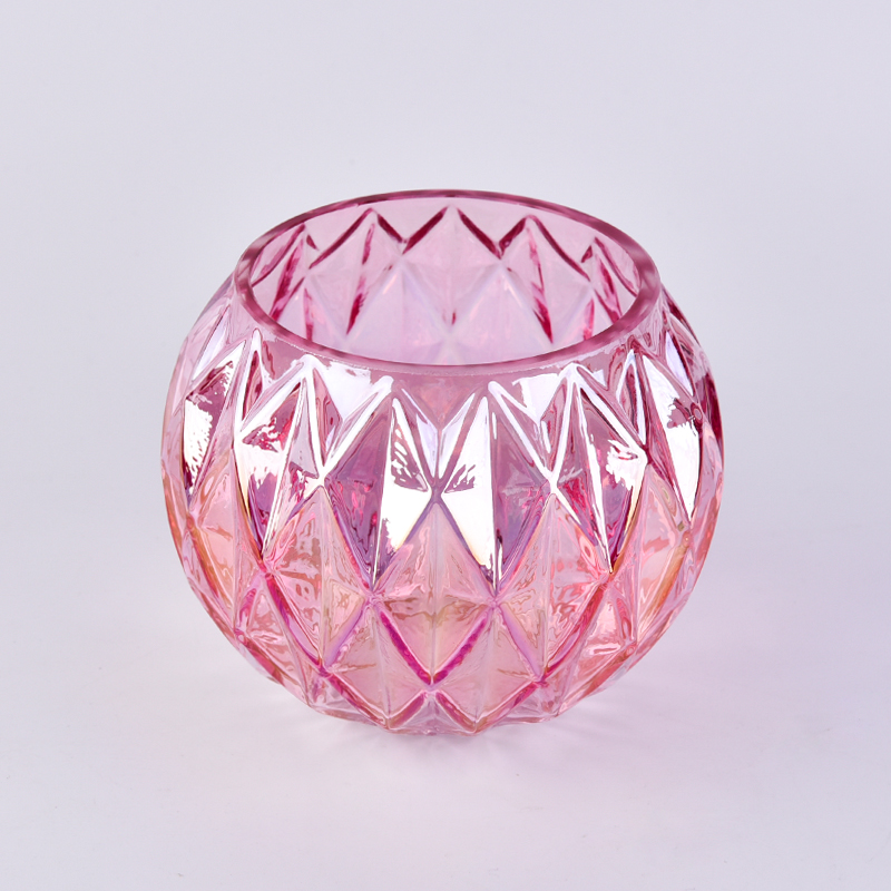 Ion plating glass candle holder