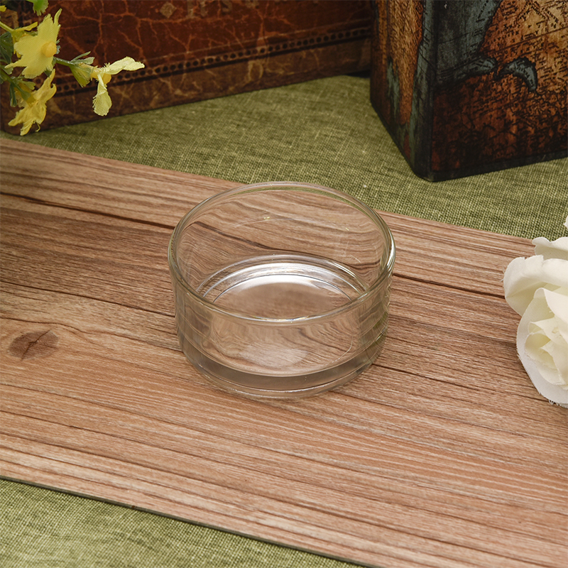 glass and ceramic candle holder