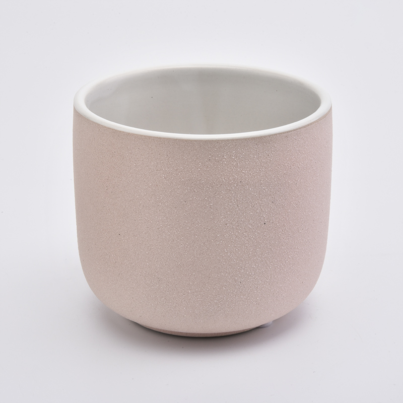 Pink color Ceramic Candle Holder From Sunny Glassware