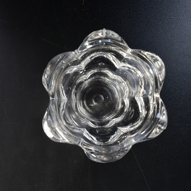 Lotus Glass Votive Candle Holders Home Decor Pieces