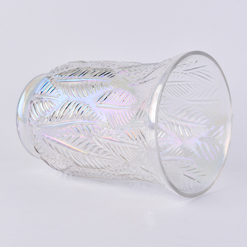 Colorful penniform ion plating glasscandle holder Colorful penniform ion plating glasscandle holder
