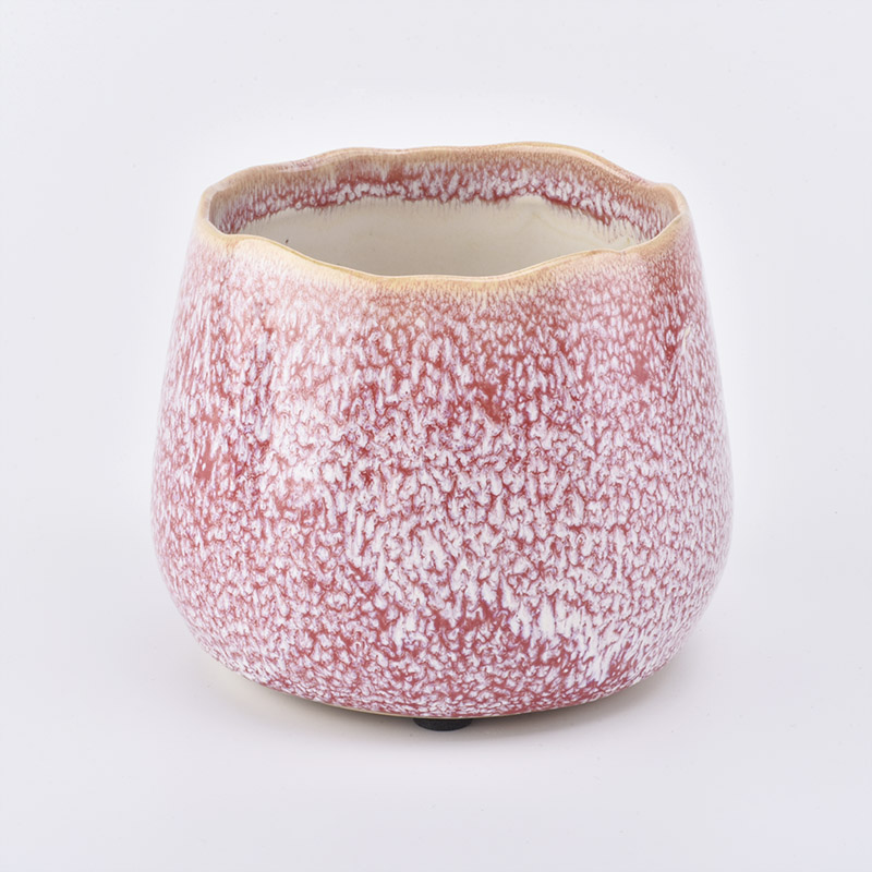 home decor speckled ceramic candle holders