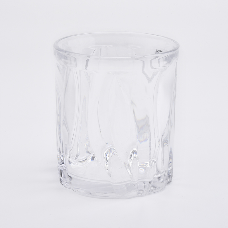 Clear Glass Cylinder Candler Jars Home Decoration