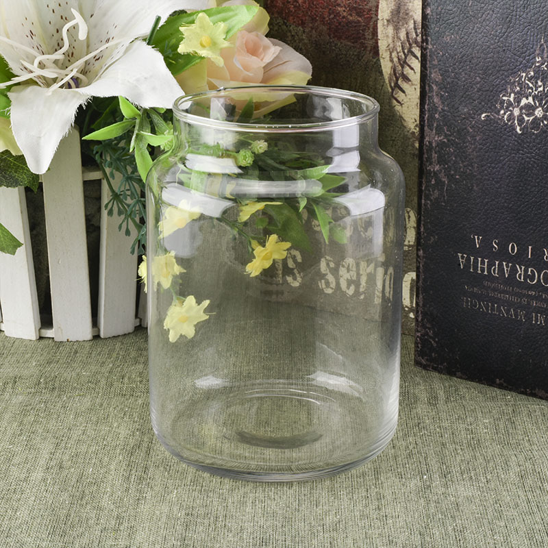 High quality glass container candle holder jar vase 