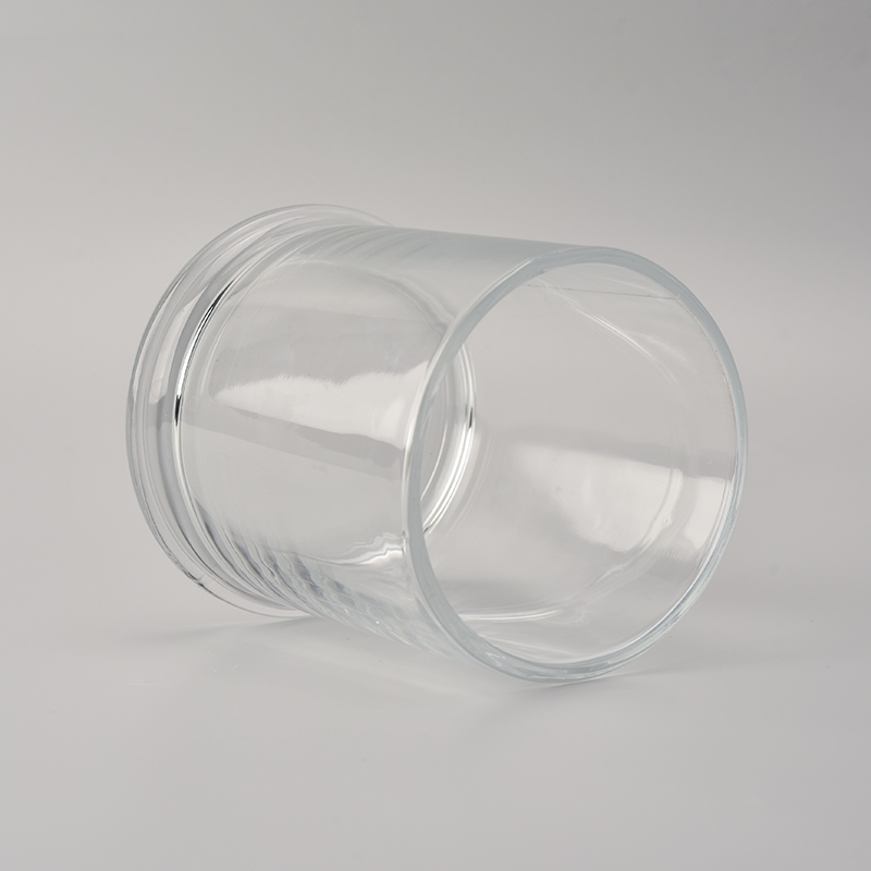 450ml transparent H jar candle holder wholesale
