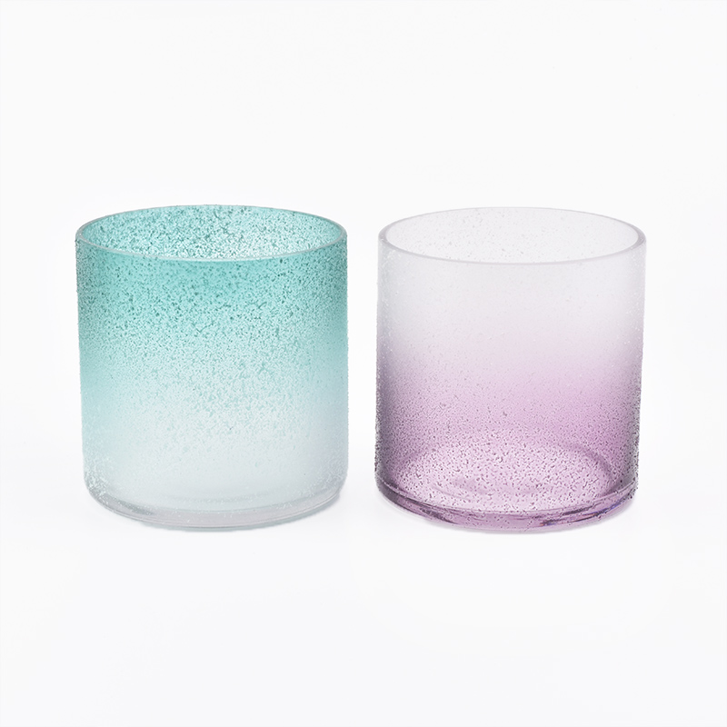 22oz Color painting glass candle holders