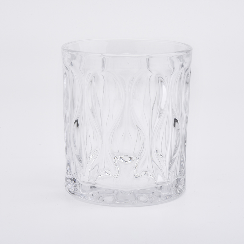 Clear crystal glass candle holder for home decoration wholesale