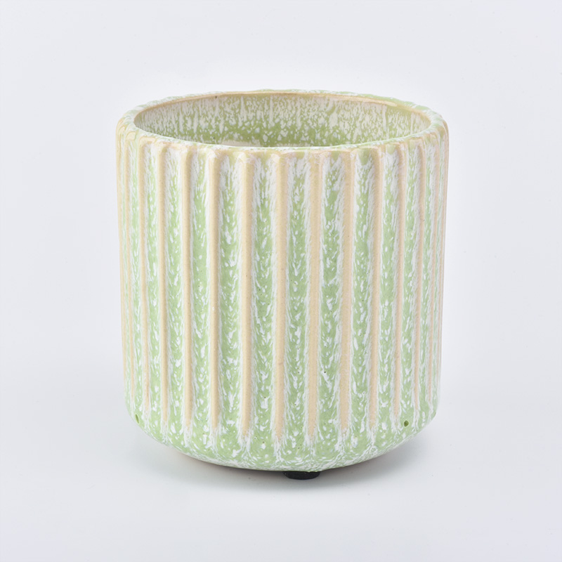 High Quality Spring and summer series chinese ceramic jar candle holder tin