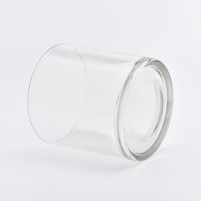 Clear Glass Candle Holder For Home Decoration Scented Candle Jars