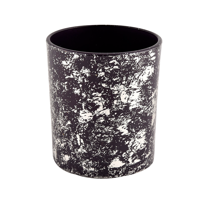 Luxury black glass candle jar for making supply wholesale,Sunny Glassware