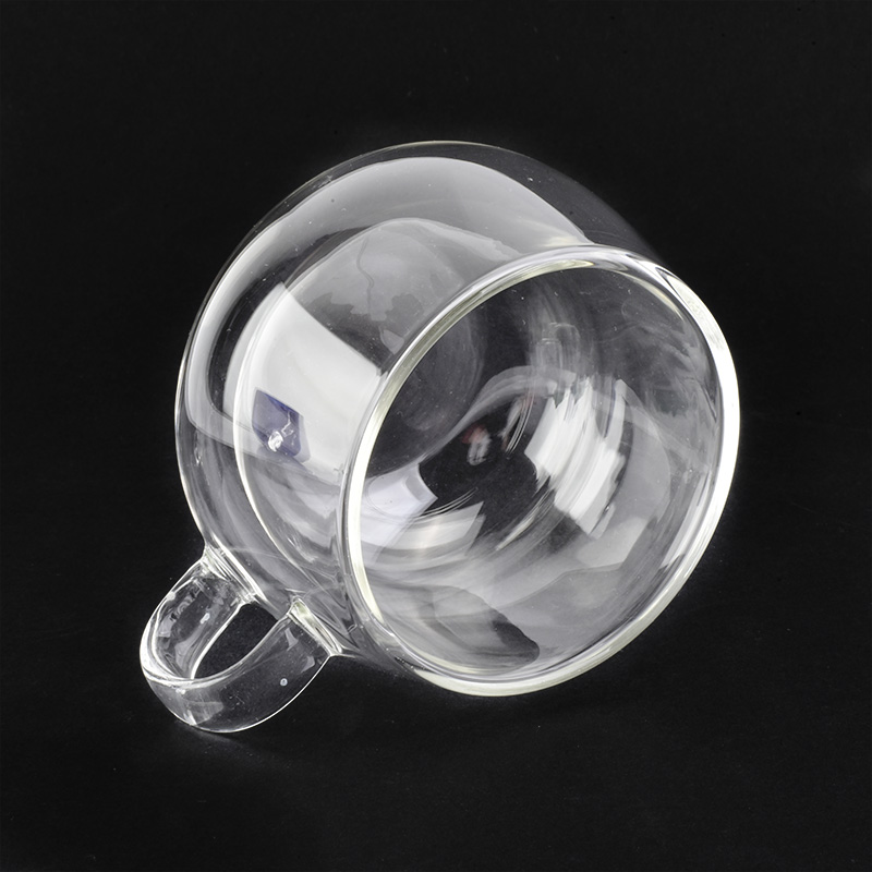 Household high borosilicate small double wall glass tea cups Household high borosilicate small double wall glass tea cups