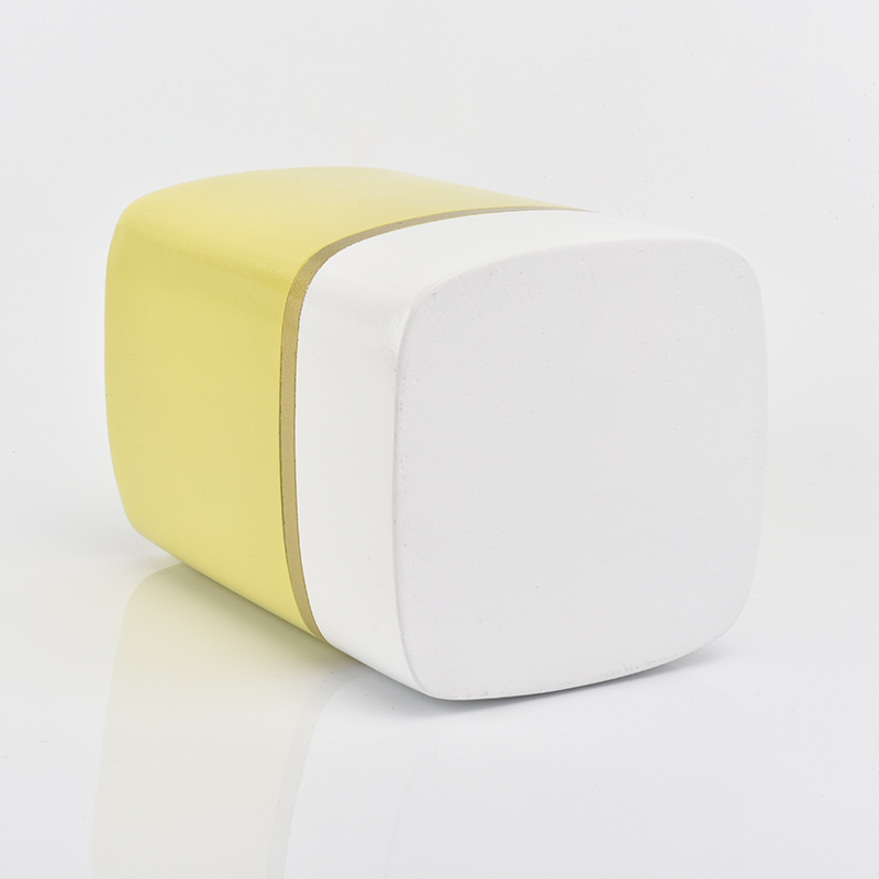 Home deco square concrete candle jars Home deco square concrete candle jars