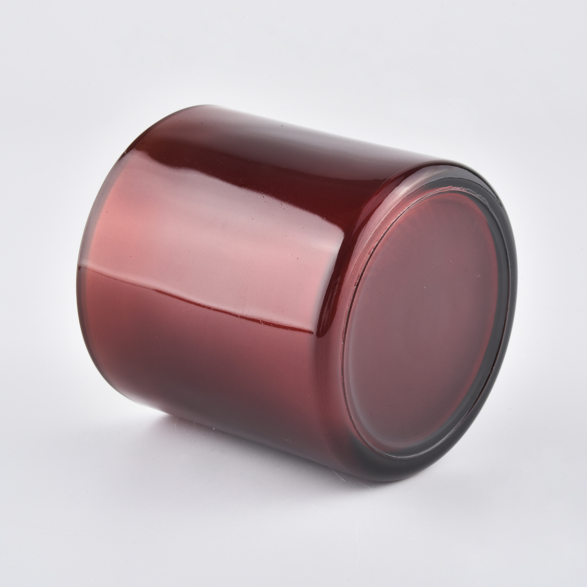 Wholesale 500ml Red Glass Candle Container