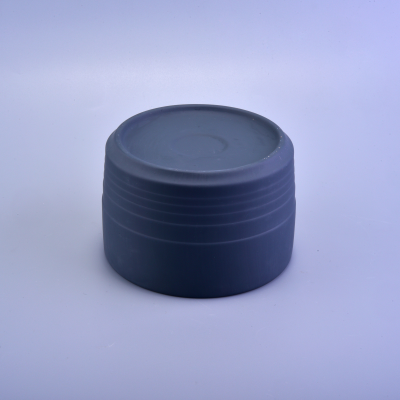Luxury darker grey ceramic candle holder home decoration Luxury darker grey ceramic candle holder home decoration