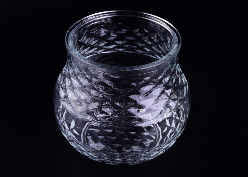 1300ml round glass candy jar hold-up vessel