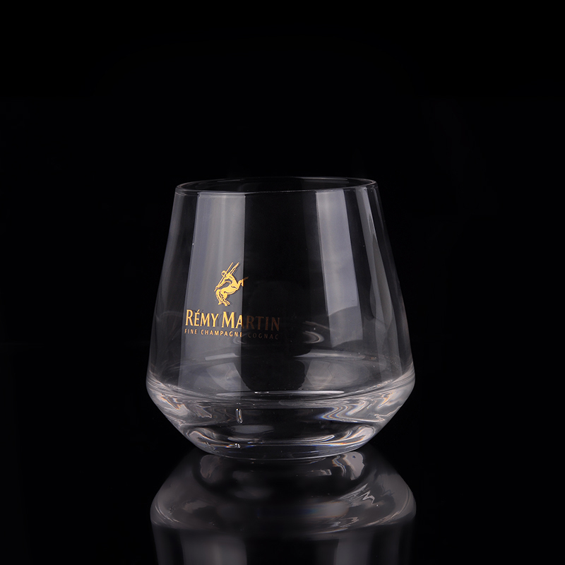 390ml gold stamping egg shape whisky tumbler wholesale