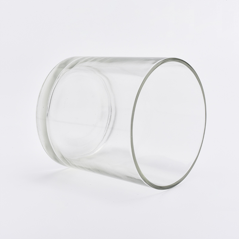 Clear Glass Candle Holder For Home Decoration Scented Candle Jars