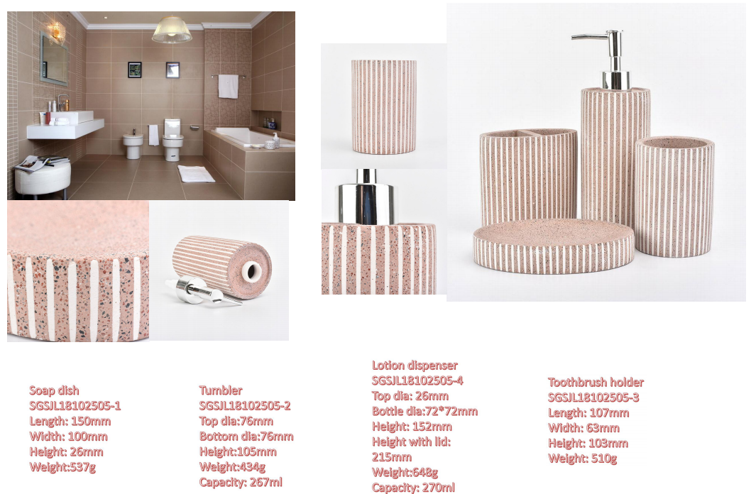 Luxury hotel ceramic bathroom series