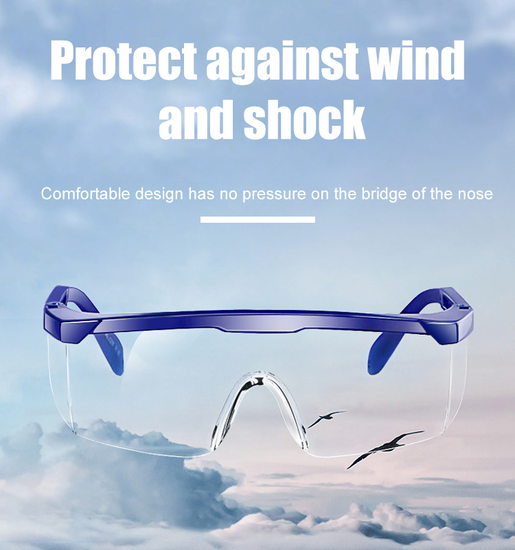 Blue Black Windproof safety goggles outdoor sports protective glasses Blue Black Windproof safety goggles outdoor sports protective glasses