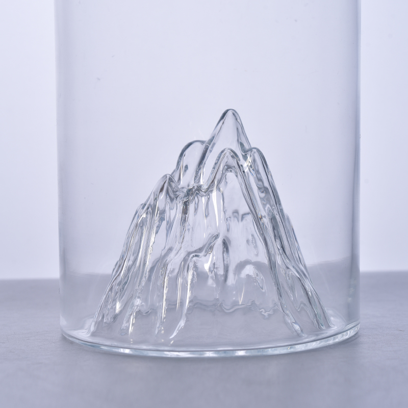 Qomolangma Snow Mountain Bottom Cylinder Glass Bottle