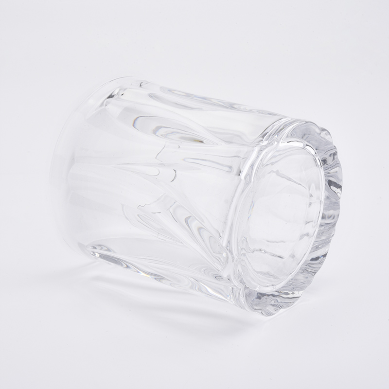 Clear Glass Cylinder Candler Jars Home Decoration