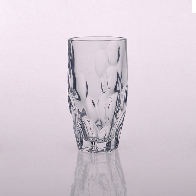 Clear Heavy Base Tall Drinking Glass