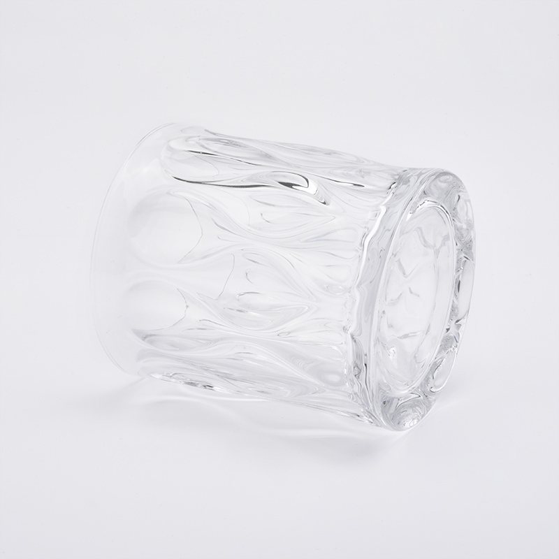 Clear crystal glass candle holder for home decoration wholesale