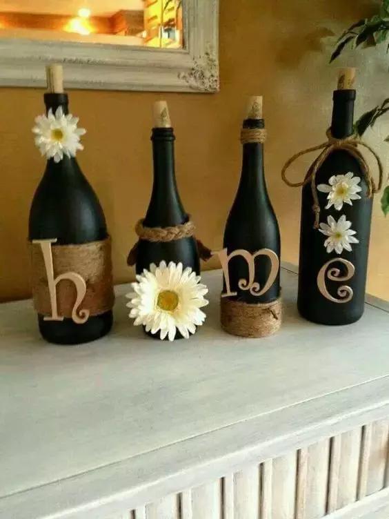 The use of empty bottles