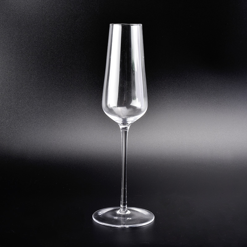 Hand blown champagne glass